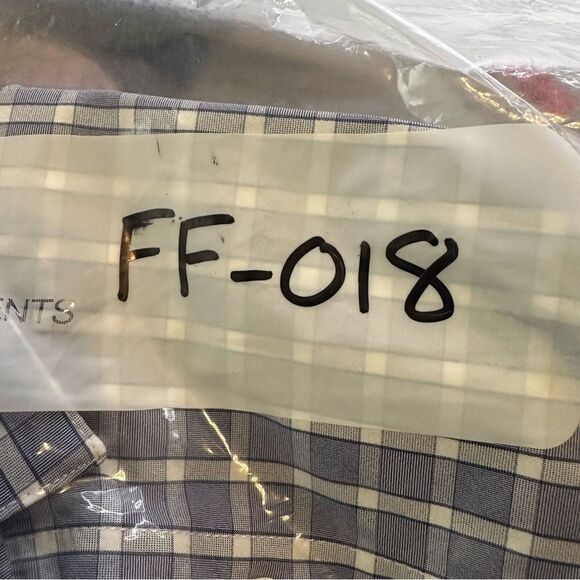 Mizzen+Main Leeward Ocean Blue and White Plaid LS Luxury Shirt in size XXL Trim - Picture 7 of 7